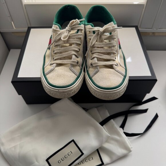 Authentic GUCCI Canvas Sneakers - Picture 3 of 5